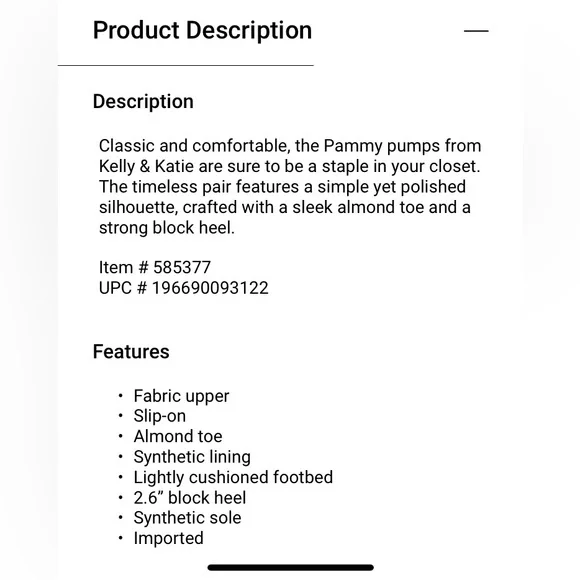 Kelly & Katie Black Suede Heels Size 6 - Picture 8 of 8